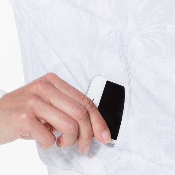 Lululemon Lightweight Reversible Casual Sporty Chic Bomber Jacket White 12 NWOT - Picture 3 of 12